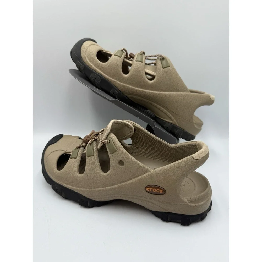 Crocs Bite  Sandals Beige-Taupe Outdoor Hiking Collection Trailbreaker Sz M9 W11